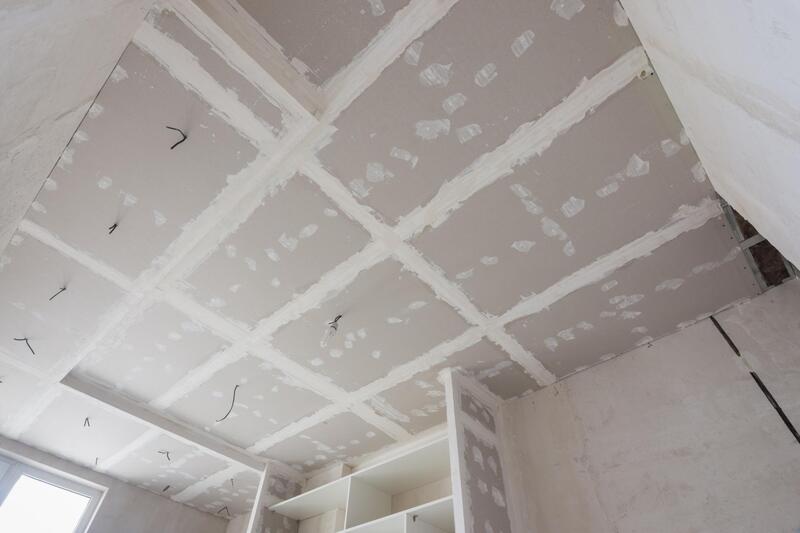 Drywall preparation for removal of popcorn ceiling in Toronto